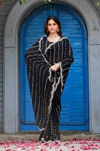 Heer Fandy Satin Embellished Saree with Designer Blouse – Elegant Festive & Party Wear