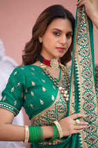 Devika Fandy Satin Embroidered Saree with Designer Blouse