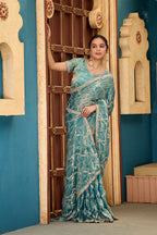 Chanda Saree – Sequin & Cutdana Jaal Work