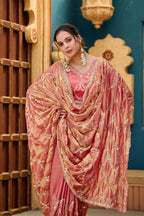 Chanda Saree – Sequin & Cutdana Jaal Work