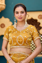 Chanda Saree – Sequin & Cutdana Jaal Work