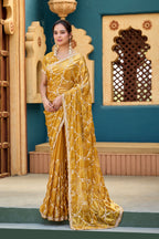 Chanda Saree – Sequin & Cutdana Jaal Work