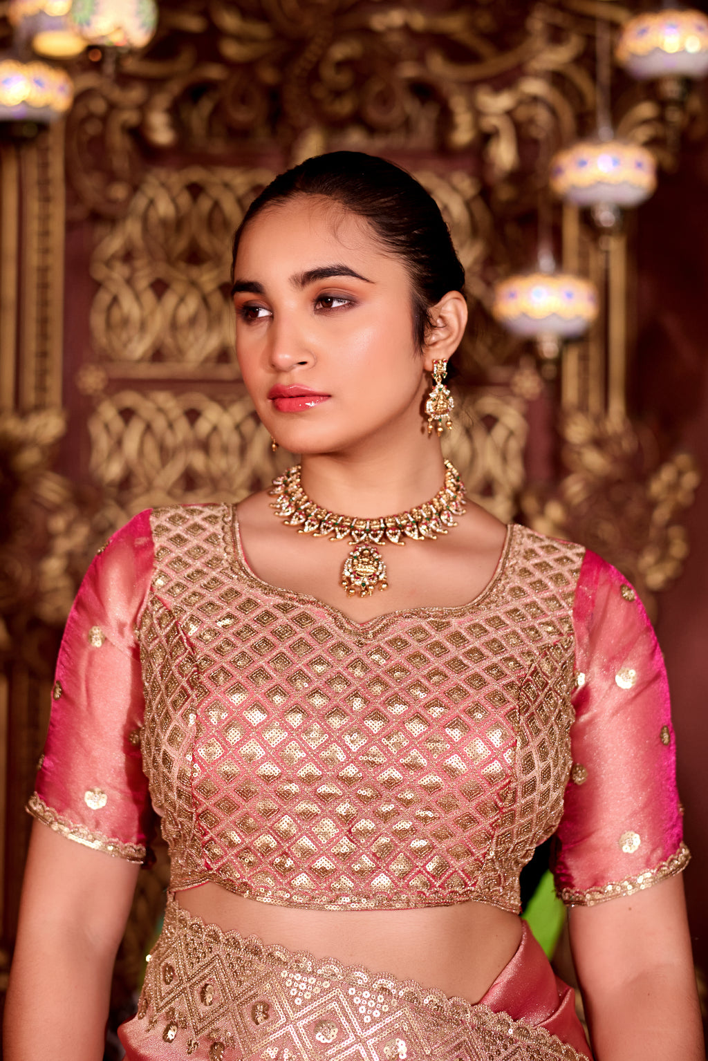 Sindhuri Saree – Luxury Edition | Regal Sequin Jaal Bridal Collection