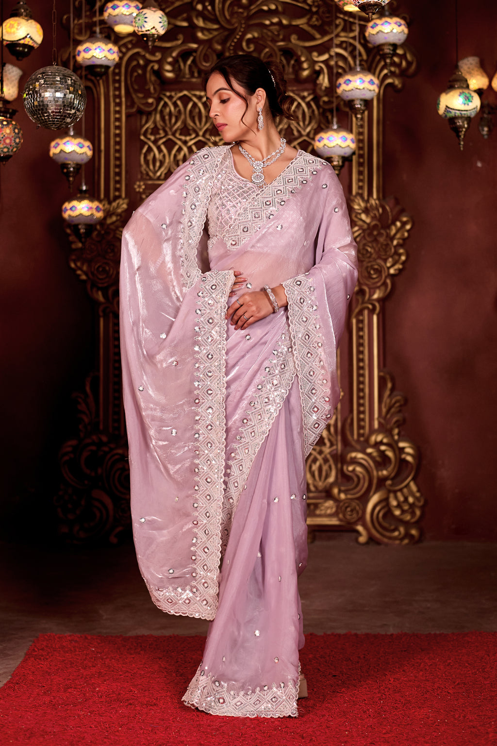 Sindhuri Saree – Classic Edition | Regal Sequin Jaal Bridal Collection