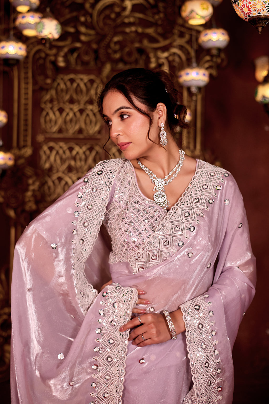 Sindhuri Saree – Classic Edition | Regal Sequin Jaal Bridal Collection