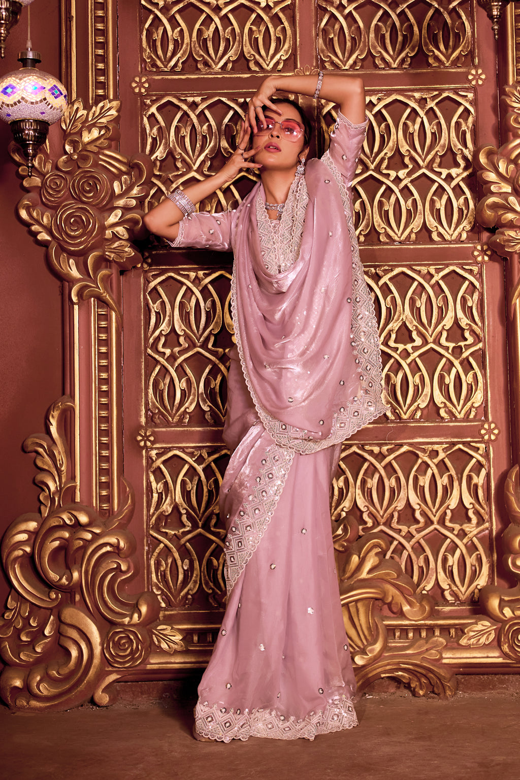 Sindhuri Saree – Classic Edition | Regal Sequin Jaal Bridal Collection