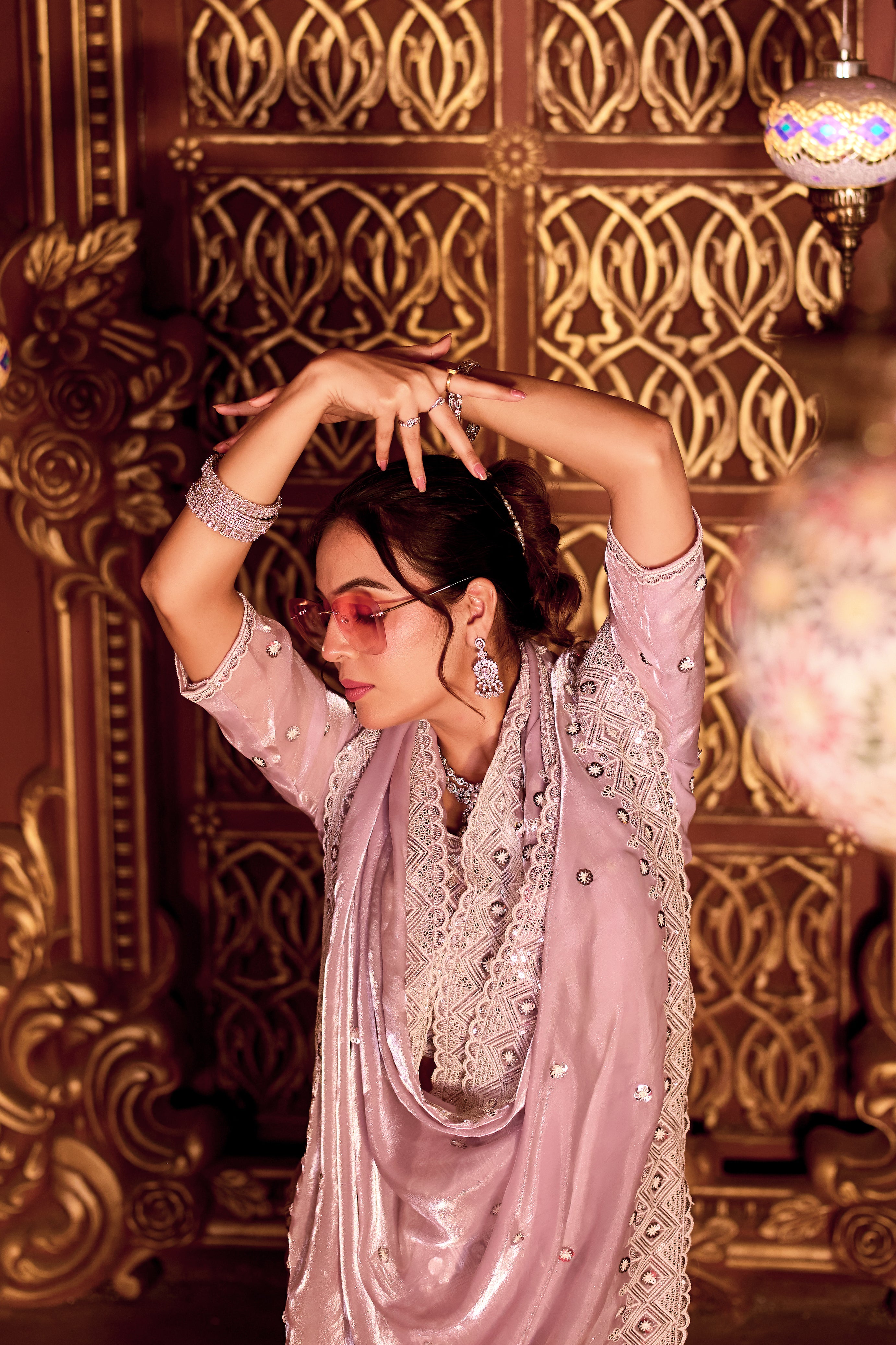 Sindhuri Saree – Classic Edition | Regal Sequin Jaal Bridal Collection