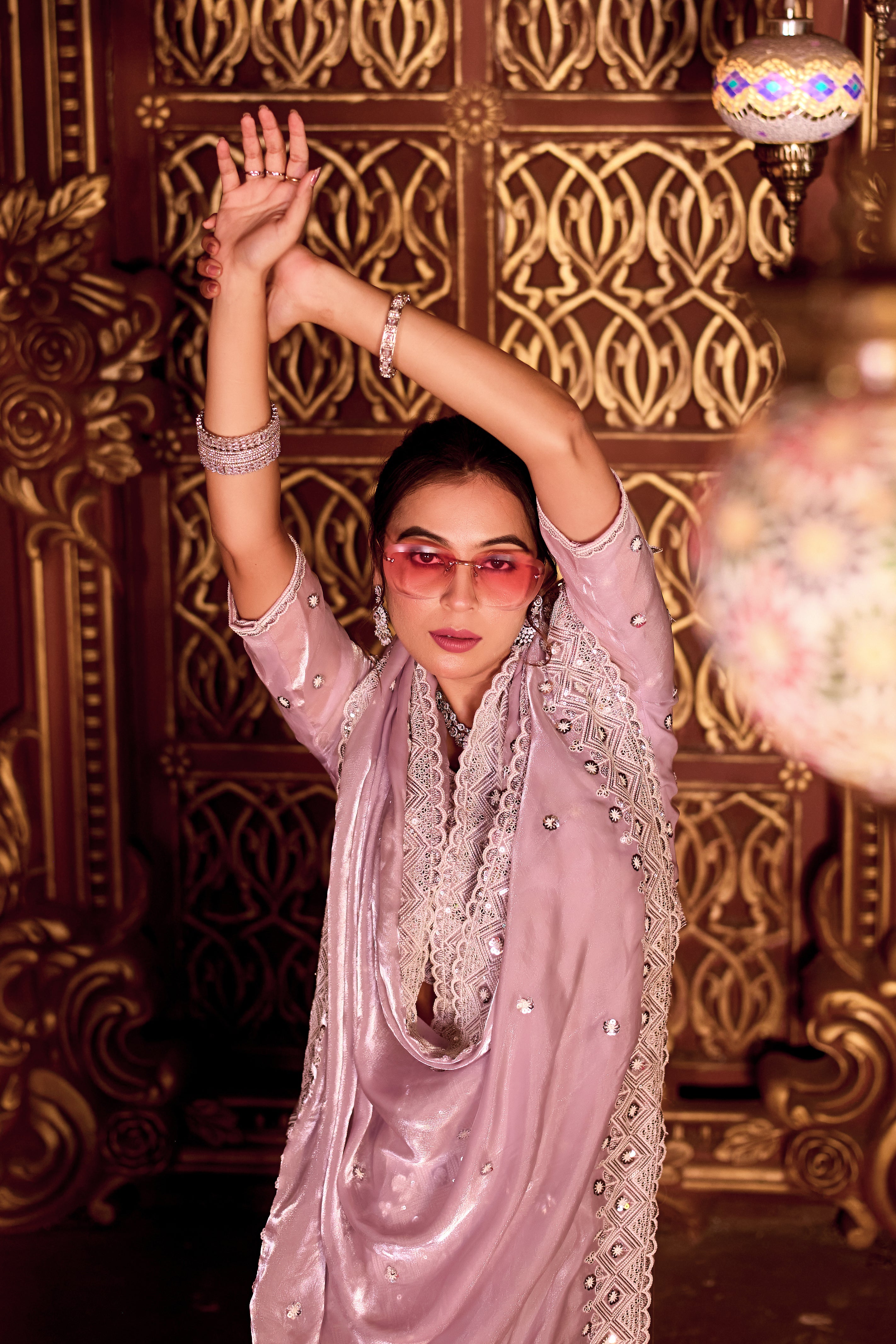 Sindhuri Saree – Classic Edition | Regal Sequin Jaal Bridal Collection