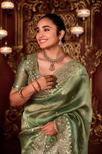 Sindhuri Saree – Luxury Edition | Regal Sequin Jaal Bridal Collection