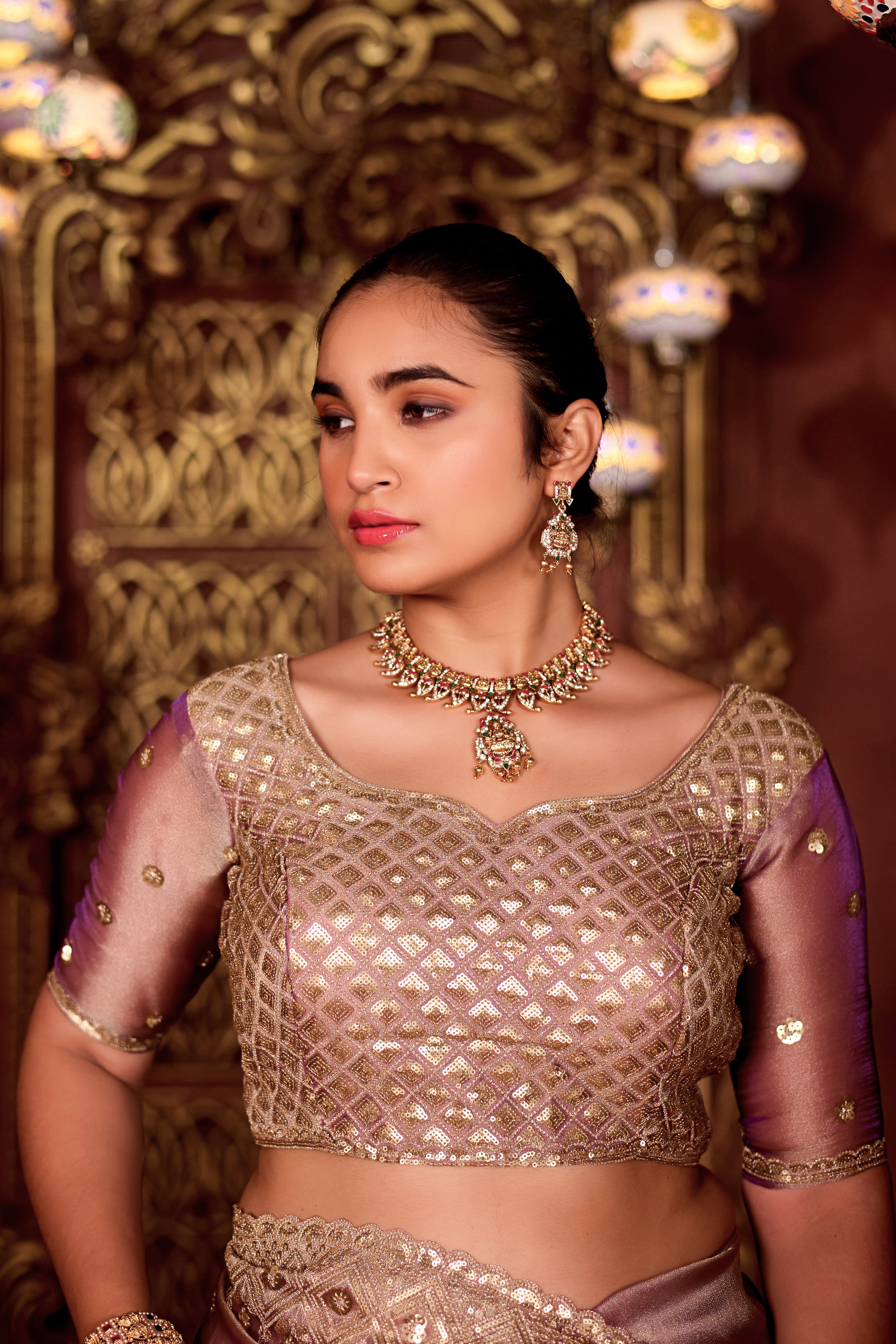 Sindhuri Saree – Luxury Edition | Regal Sequin Jaal Bridal Collection