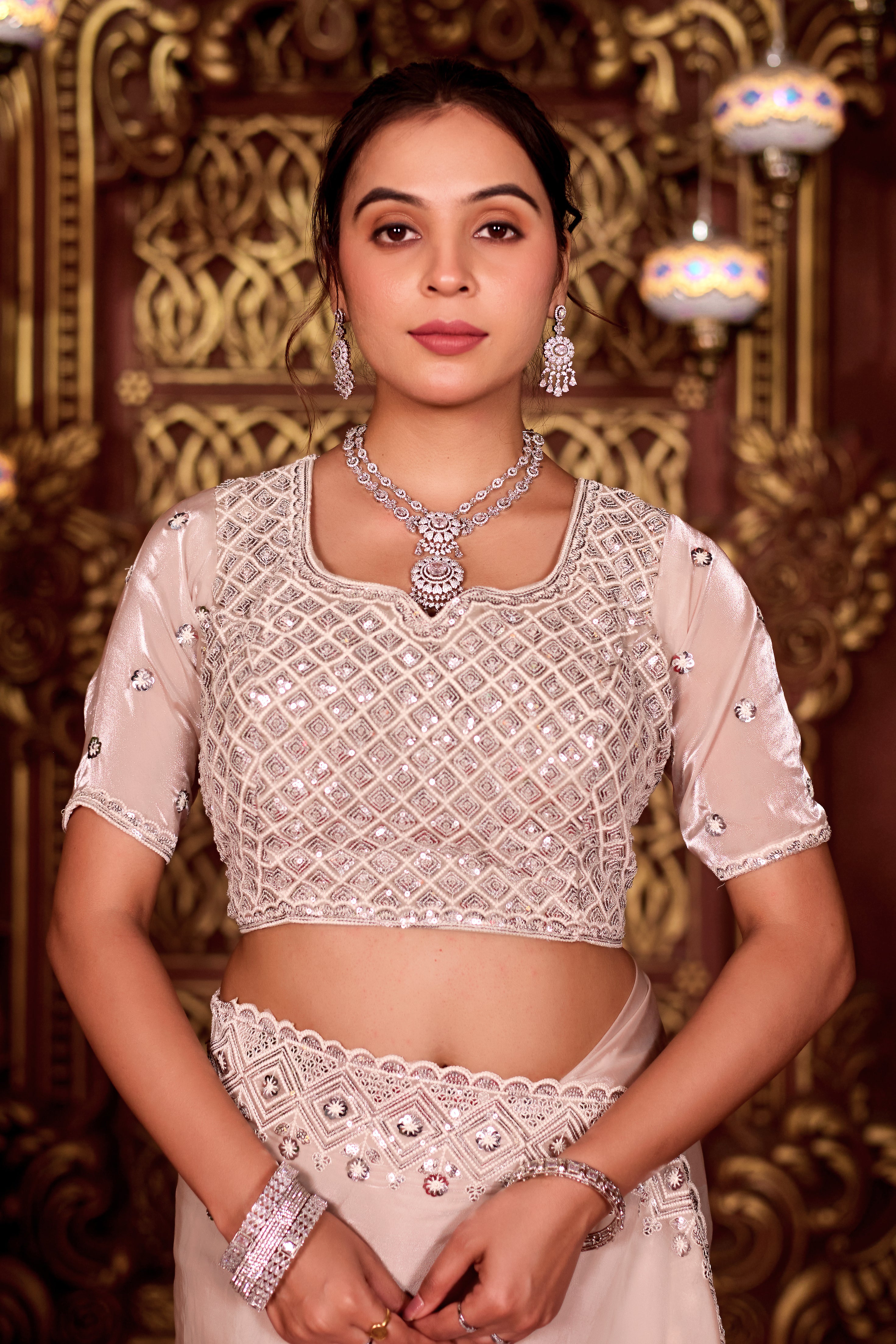 Sindhuri Saree – Classic Edition | Regal Sequin Jaal Bridal Collection