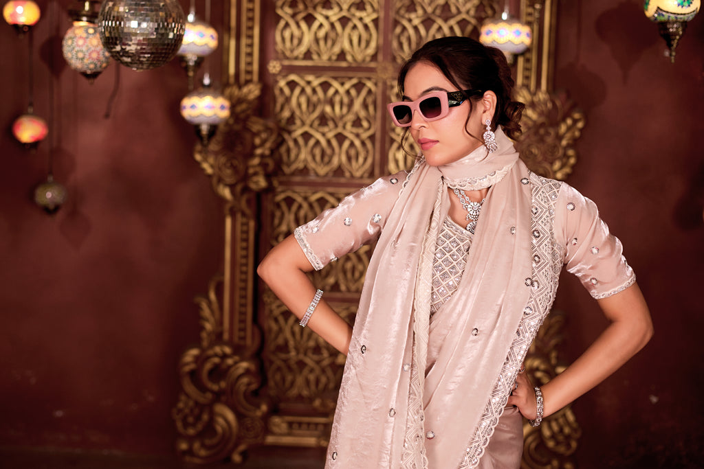 Sindhuri Saree – Classic Edition | Regal Sequin Jaal Bridal Collection