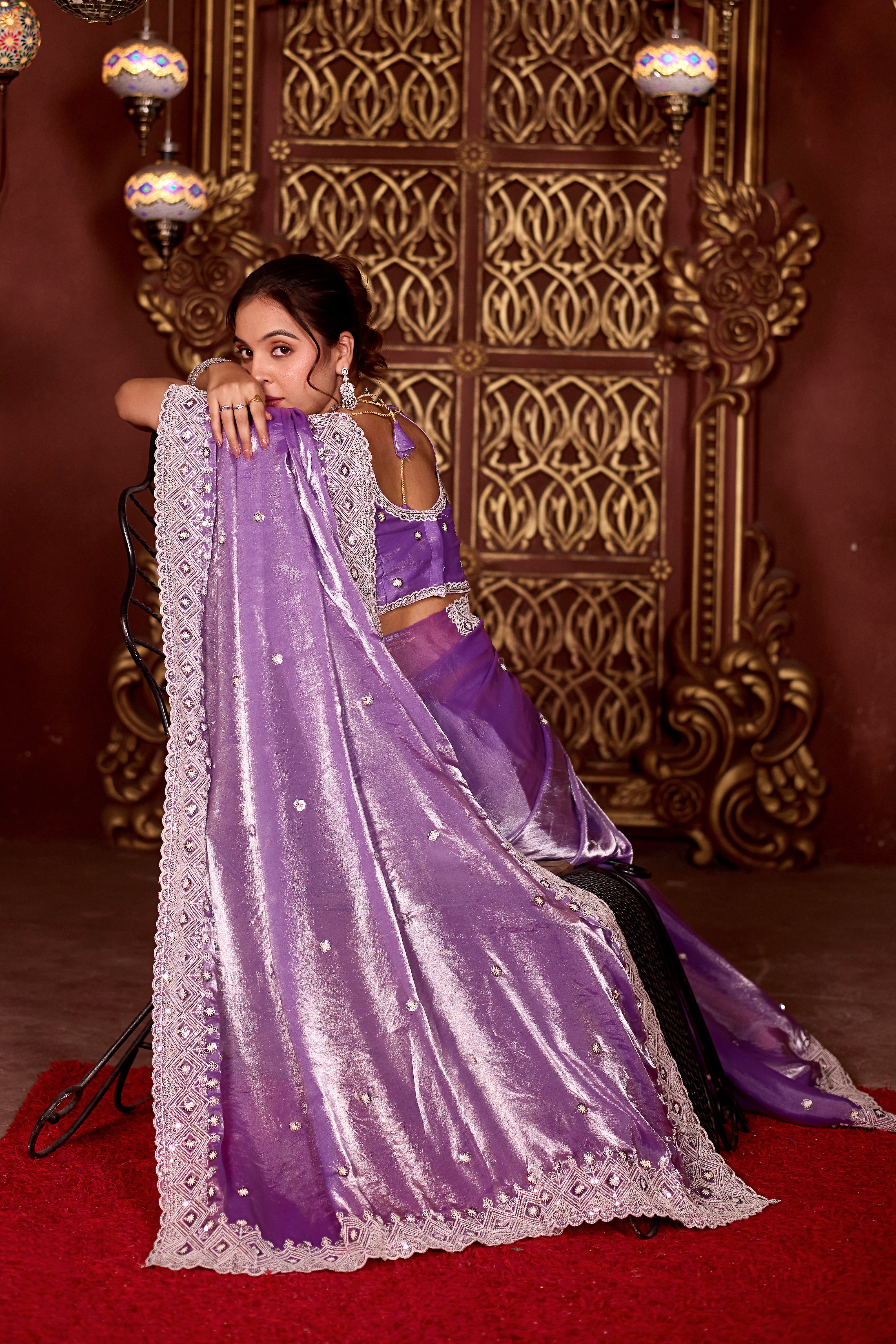 Sindhuri Saree – Classic Edition | Regal Sequin Jaal Bridal Collection