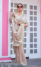 Yuvati Saree – Multicolor Floral Buti Embroidery | Festive & Wedding