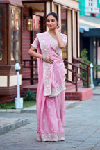 Yuvati Saree – Multicolor Floral Buti Embroidery | Festive & Wedding