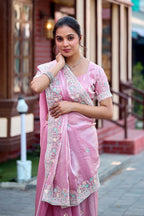 Yuvati Saree – Multicolor Floral Buti Embroidery | Festive & Wedding