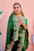 Kusum Saree – Grand Bridal Ensemble with Embroidered Kamarband | Fancy Satin