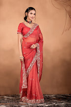 Khwahish 2 — Embroidered Tissue Saree