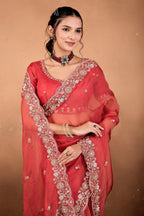 Khwahish 2 — Embroidered Tissue Saree