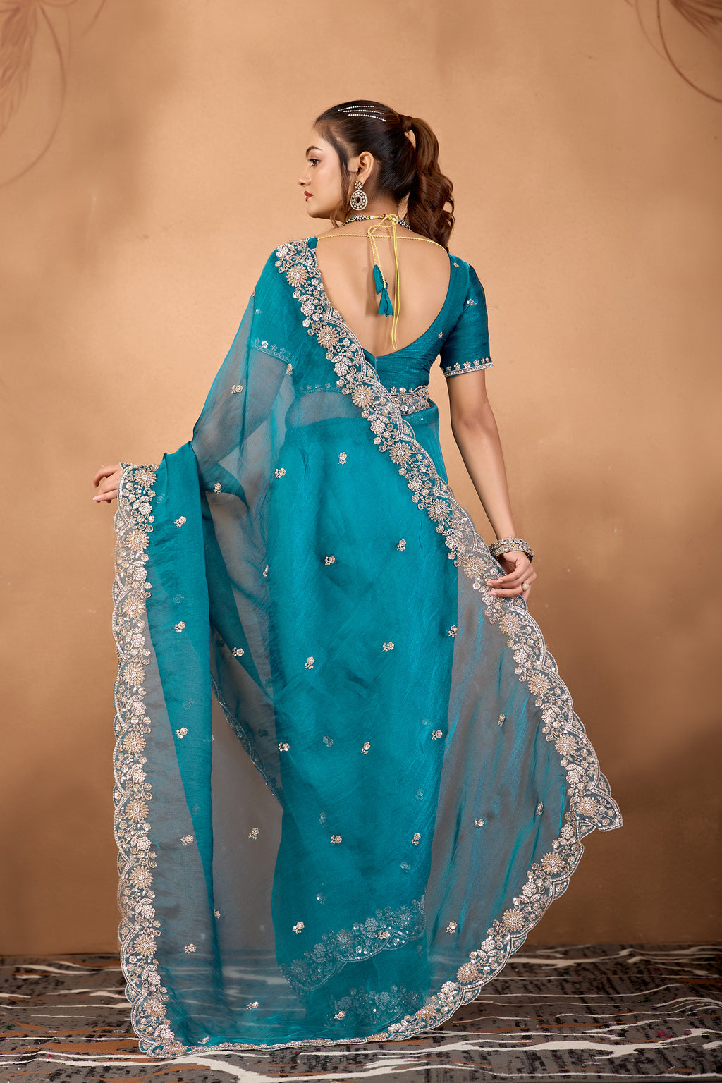 Khwahish 2 — Embroidered Tissue Saree