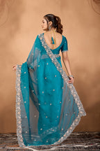 Khwahish 2 — Embroidered Tissue Saree