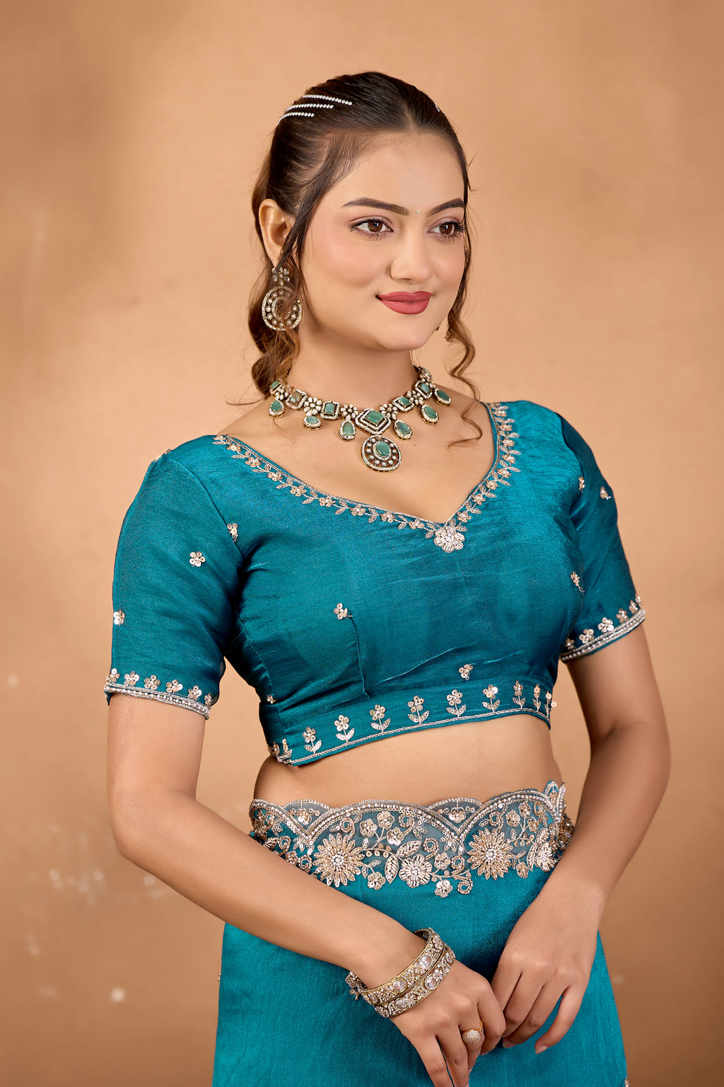 Khwahish 2 — Embroidered Tissue Saree