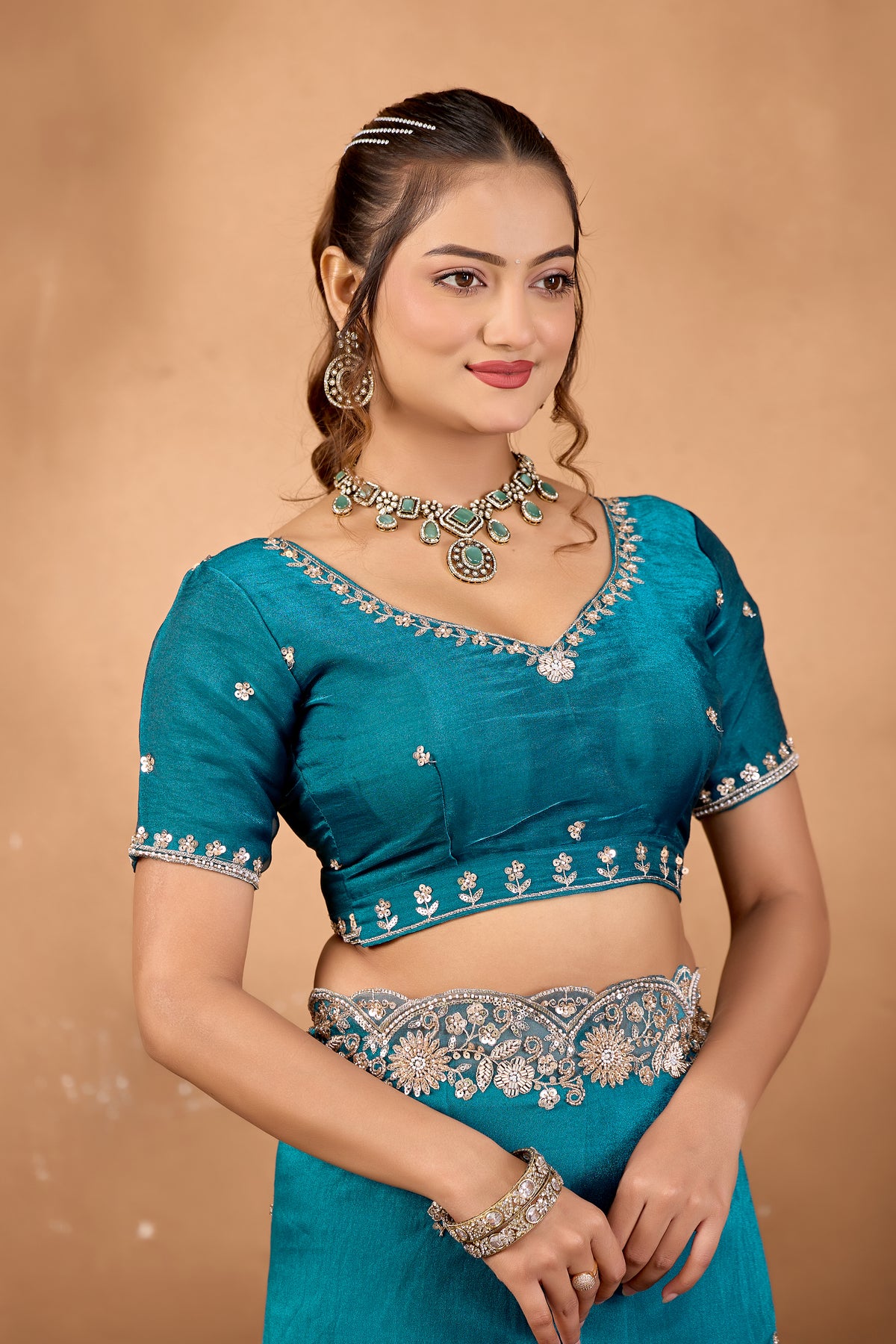 Khwahish 2 — Embroidered Tissue Saree