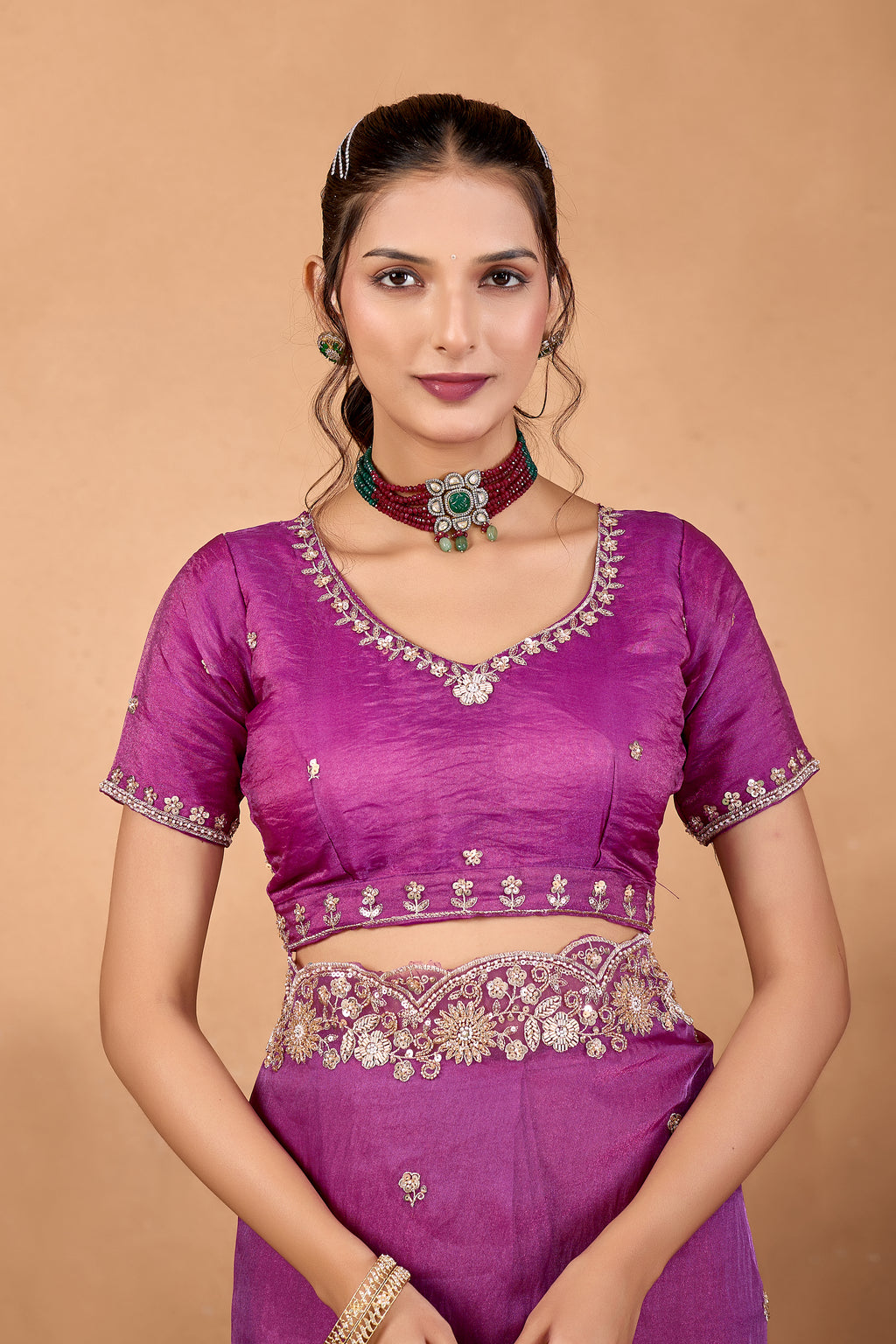 Khwahish 2 — Embroidered Tissue Saree