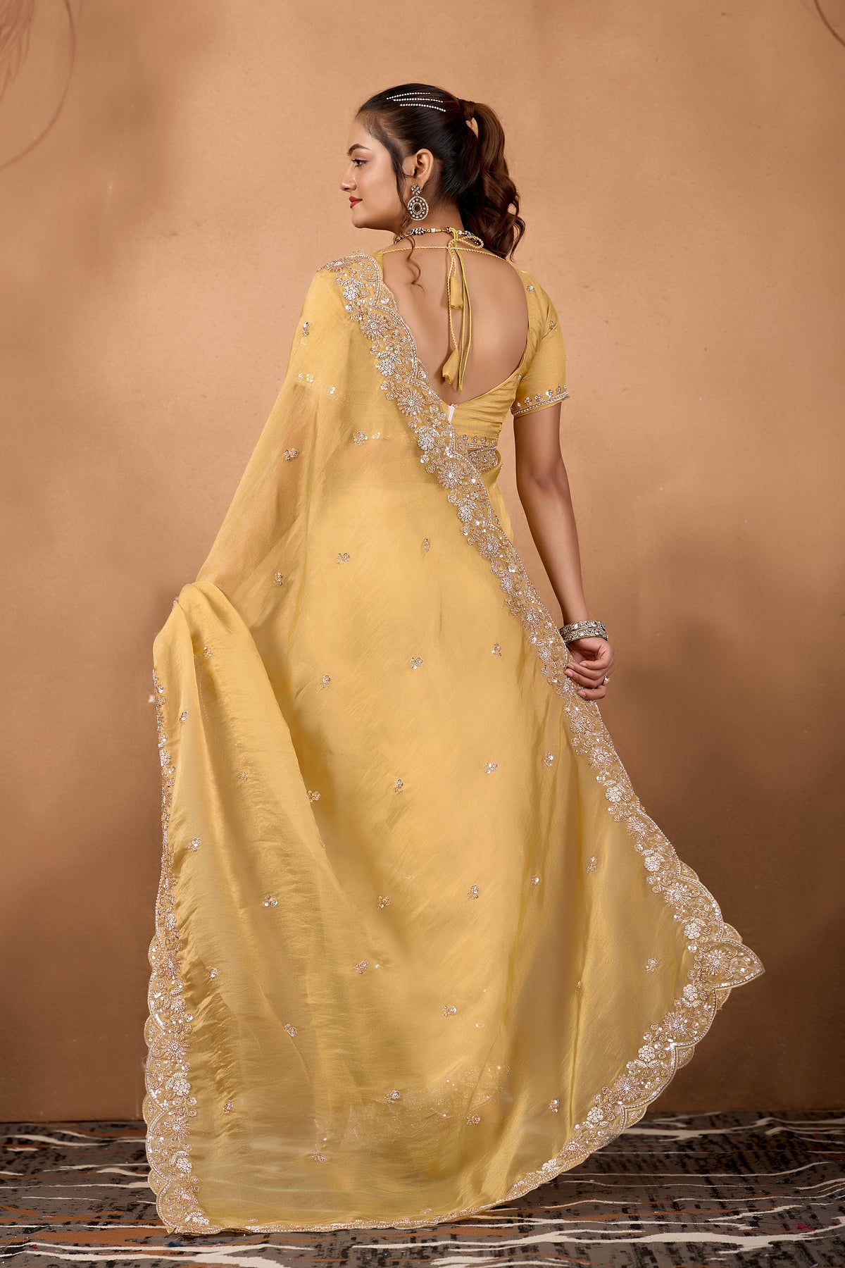 Khwahish 2 — Embroidered Tissue Saree