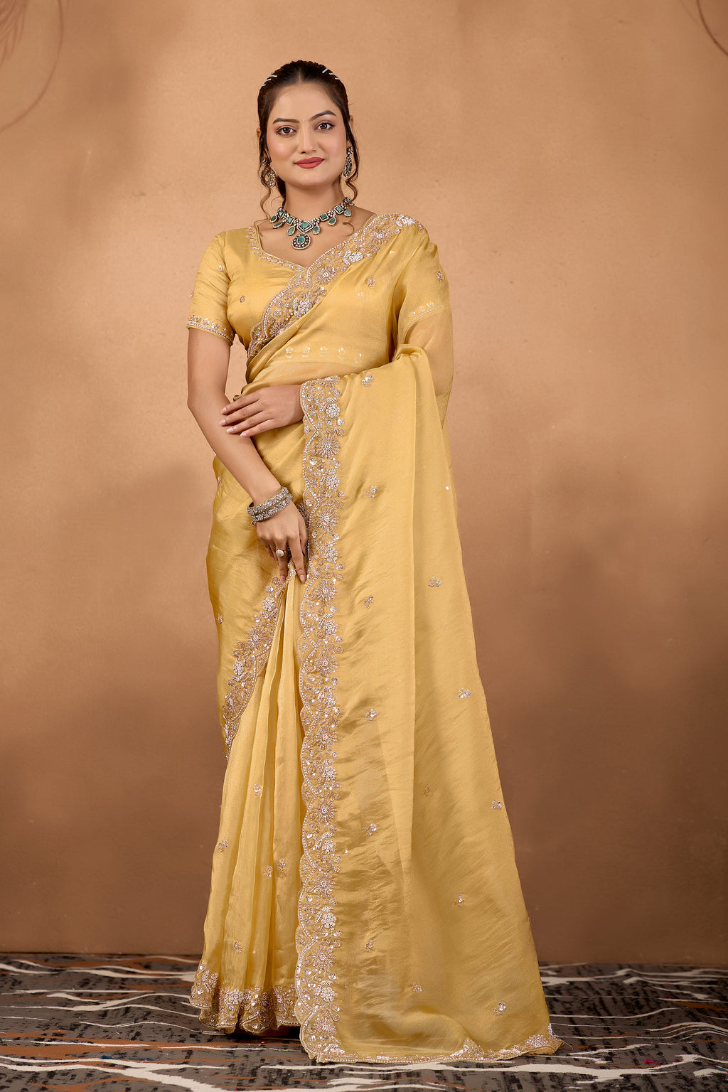 Khwahish 2 — Embroidered Tissue Saree