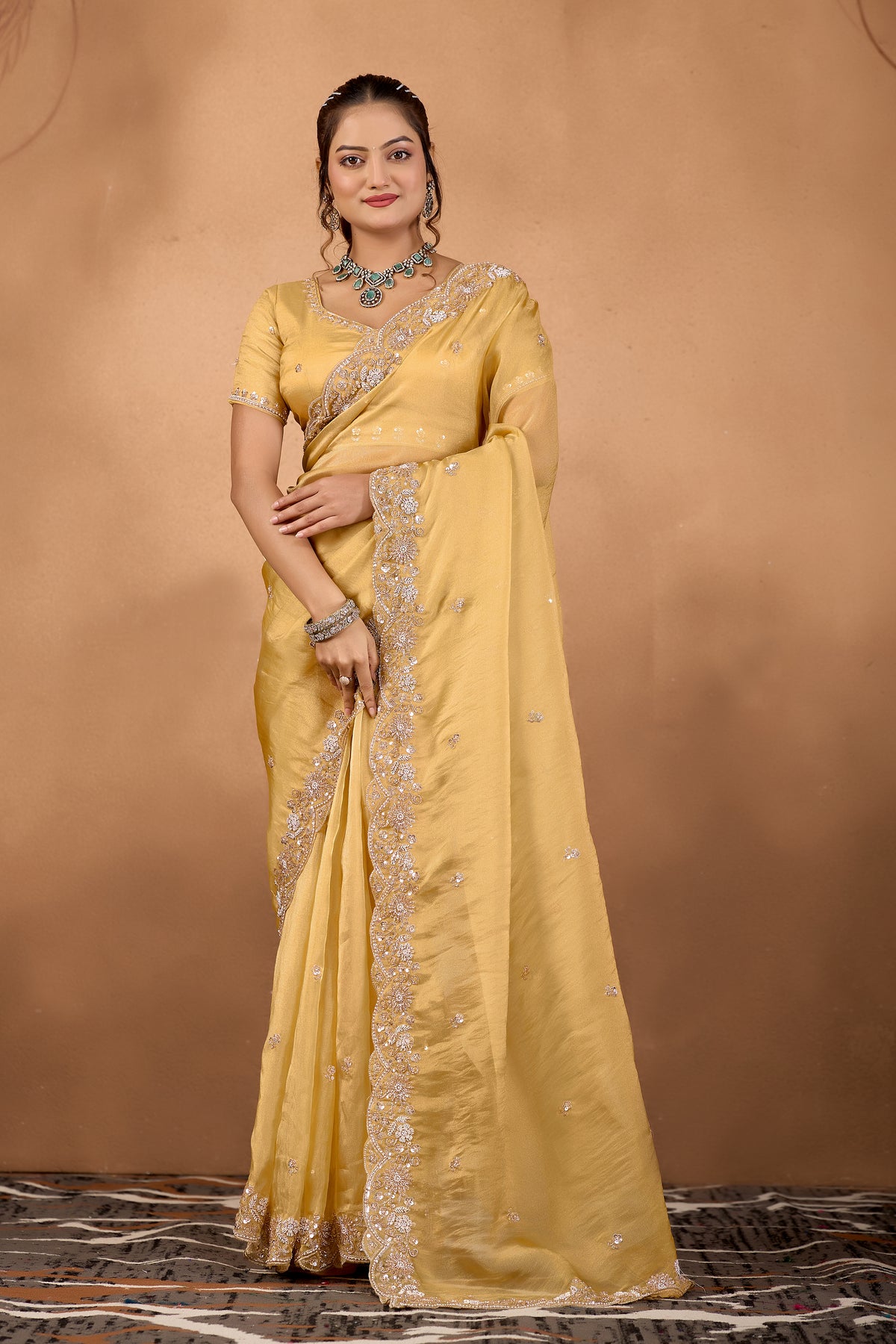 Khwahish 2 — Embroidered Tissue Saree