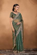 Khwahish 2 — Embroidered Tissue Saree