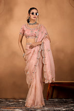 Riwaayat — Embroidered Glory Tissue Saree