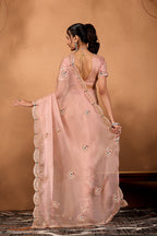 Riwaayat — Embroidered Glory Tissue Saree