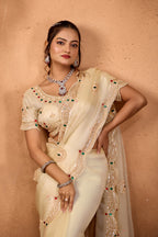 Riwaayat — Embroidered Glory Tissue Saree
