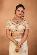 Riwaayat — Embroidered Glory Tissue Saree