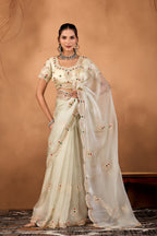 Riwaayat — Embroidered Glory Tissue Saree