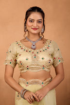 Riwaayat — Embroidered Glory Tissue Saree