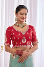 Satika 1 — Embroidered Gabbana Tissue Saree