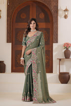 Matang Heritage Elephant Motif Saree