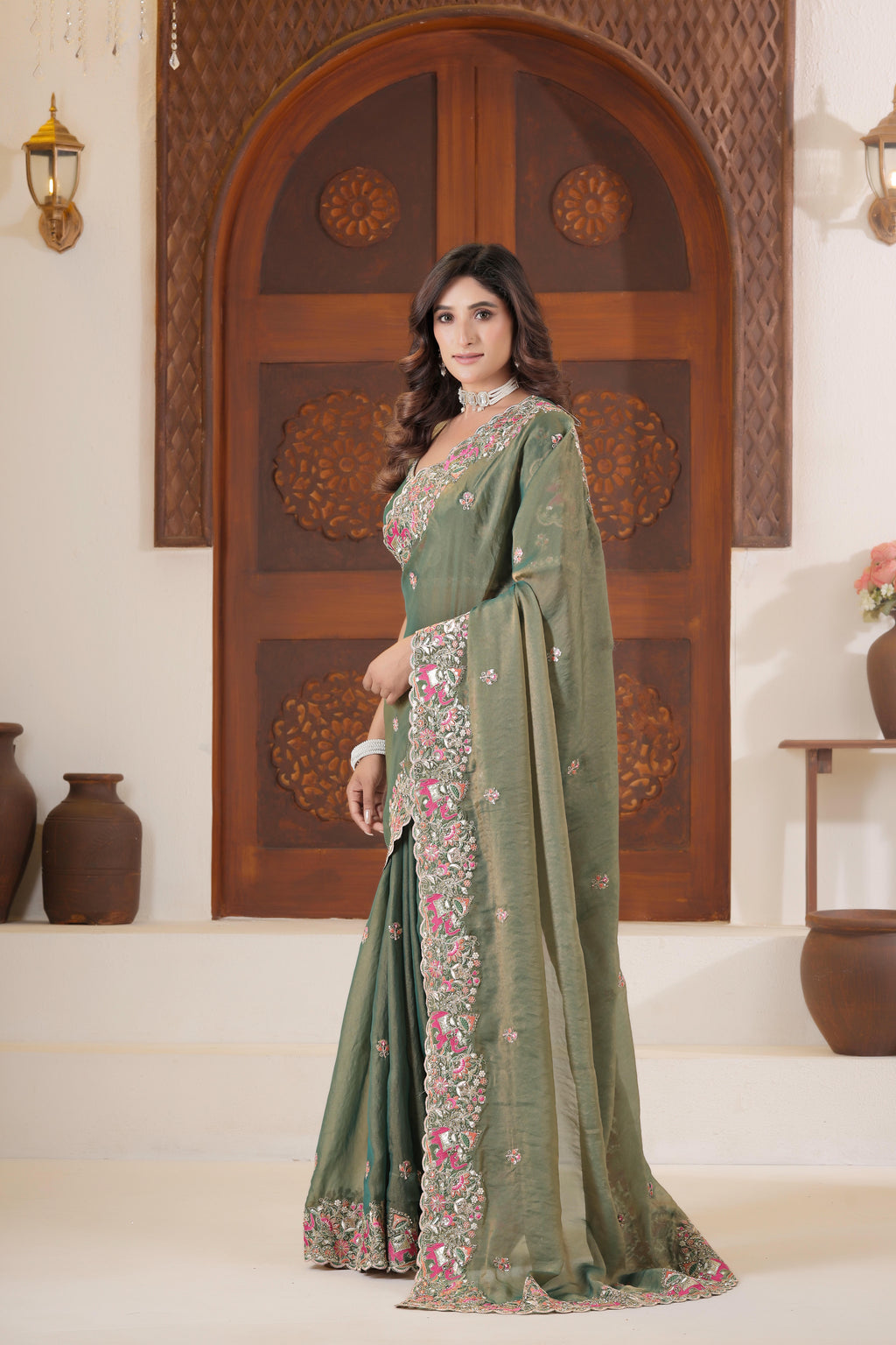 Matang Heritage Elephant Motif Saree