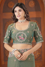 Matang Heritage Elephant Motif Saree