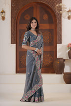 Matang Heritage Elephant Motif Saree