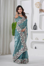 Laher Floral Shimmer Saree