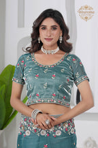 Laher Floral Shimmer Saree