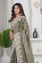 Laher Floral Shimmer Saree