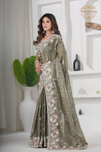 Laher Floral Shimmer Saree