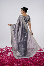 Kaju Katri 2 Designer Satin Saree