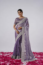 Kaju Katri 2 Designer Satin Saree