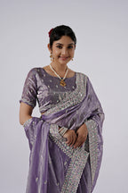 Kaju Katri 2 Designer Satin Saree